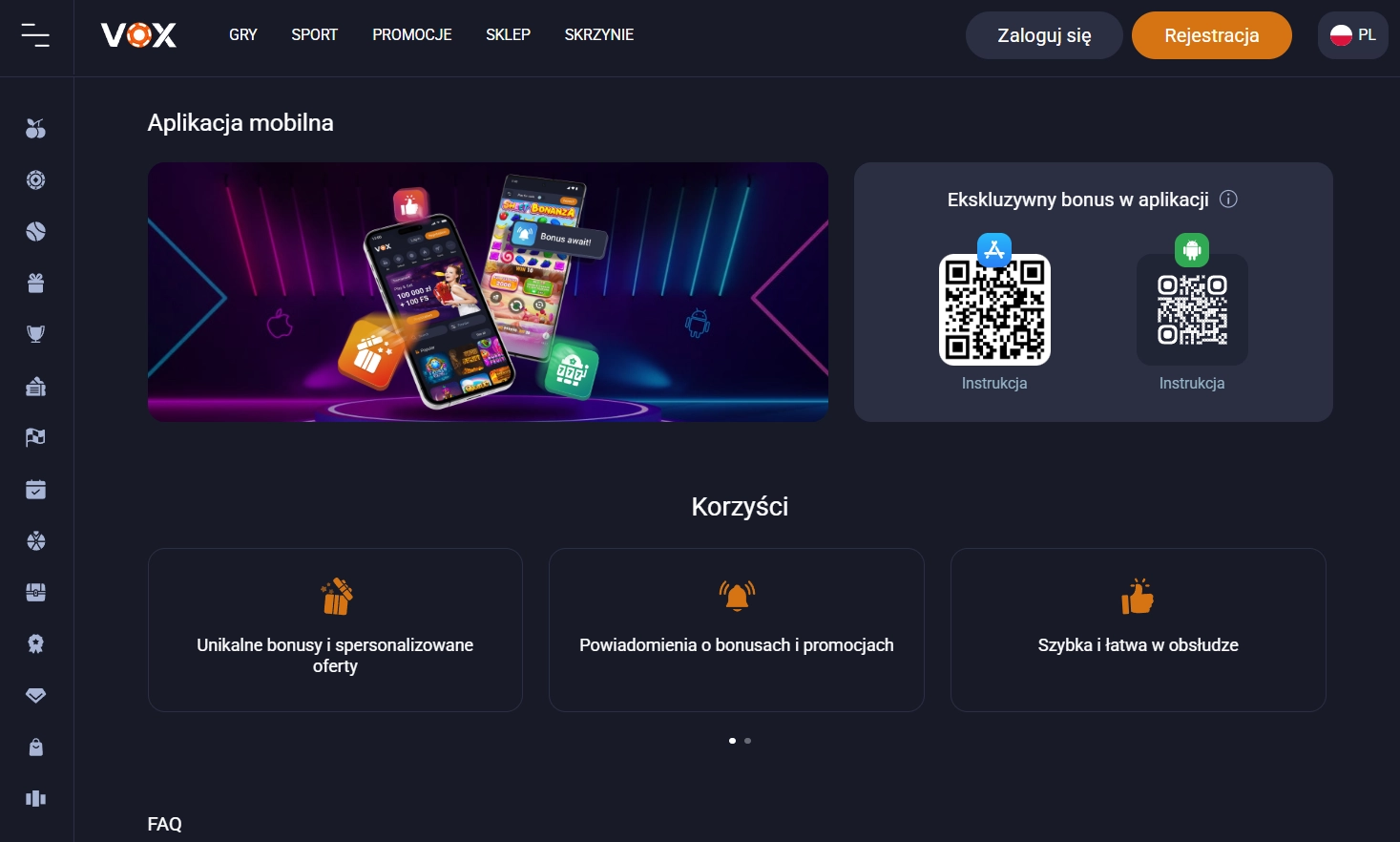 Instalacja Vox Casino-app na iOS — Vox Casino aplikacja