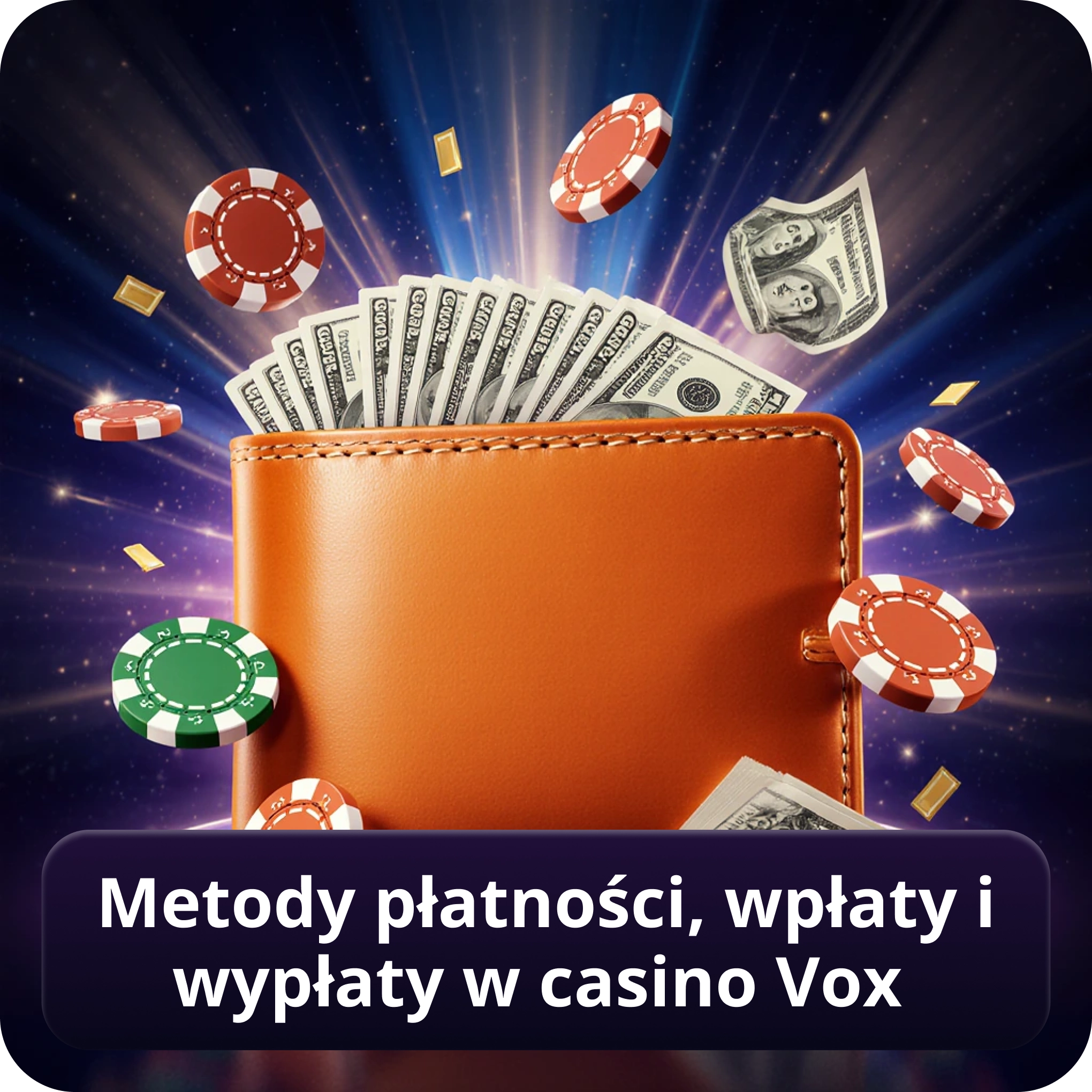 Metody płatności, wpłaty i wypłaty w Casino Vox